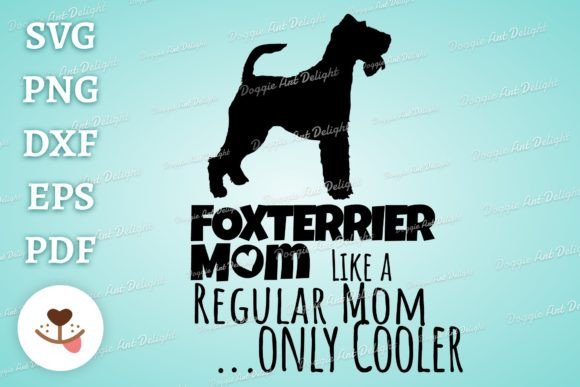 Funny Foxterrier Mom Svg Png Cut File Review for Real Embroidery Use