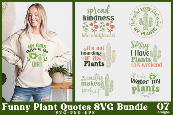 Funny Plant Quotes SVG Bundle Review for Real Embroidery Projects