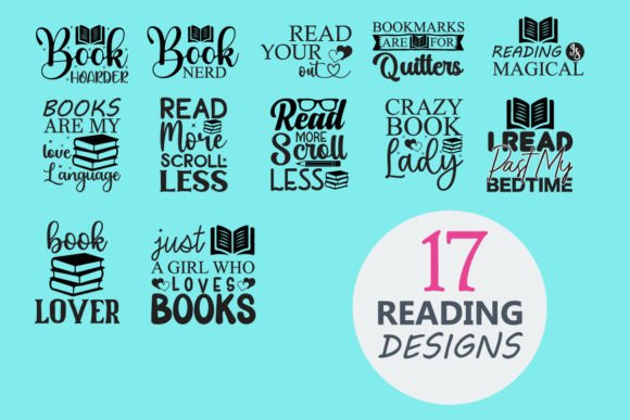 Funny Reading Typographic SVG Bundle Review for Real Embroidery Projects